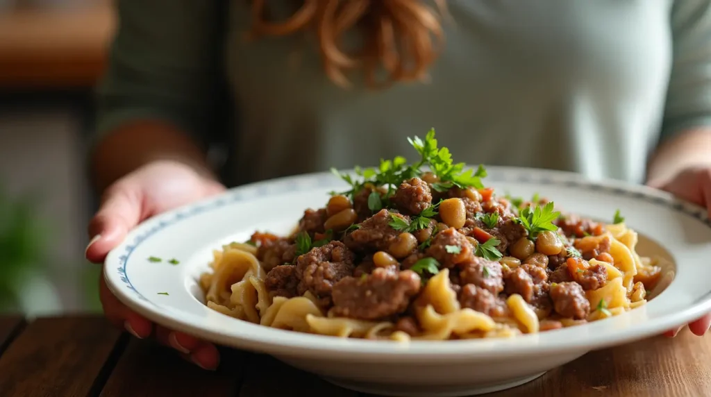 Ground beef and Cabbage