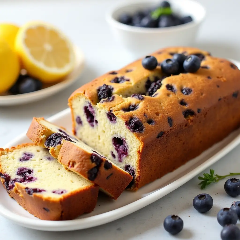 Lemon Blueberry Yogurt Loaf