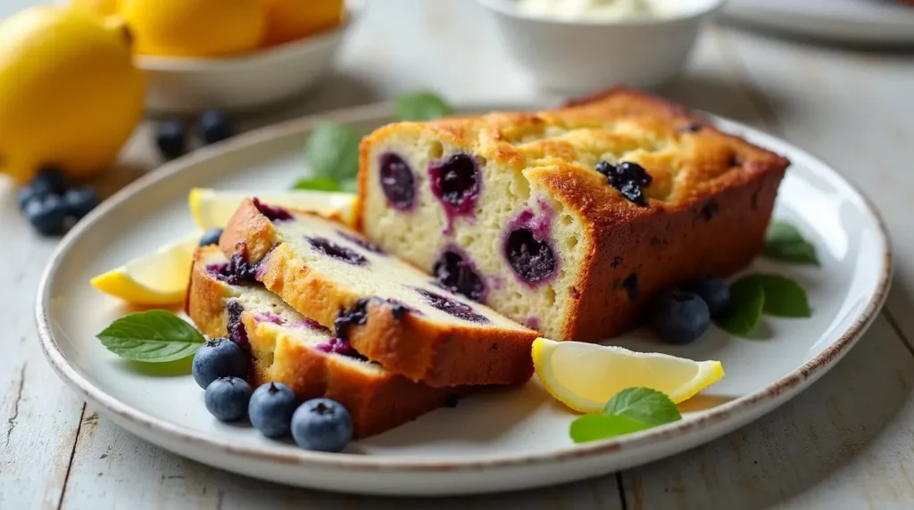 Lemon Blueberry Yogurt Loaf