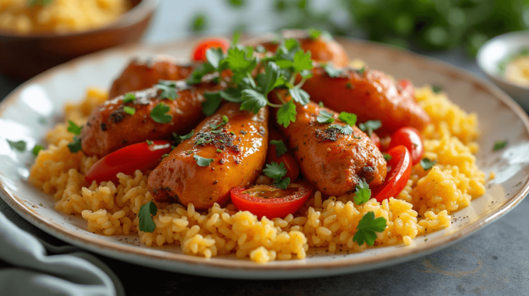 roasted peppers chicken and rice